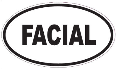 FACIAL - Oval Sticker