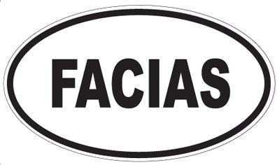 FACIAS - Oval Sticker