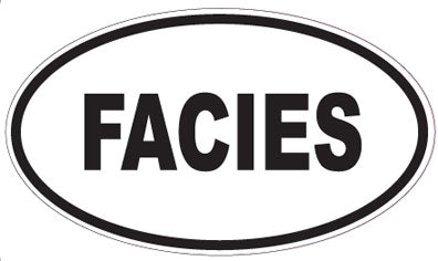 FACIES - Oval Sticker