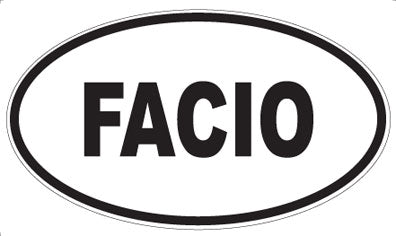 FACIO - Oval Sticker
