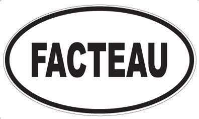 FACTEAU - Oval Sticker