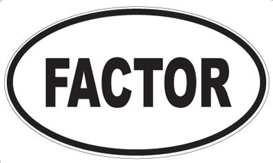 FACTOR - Oval Magnet