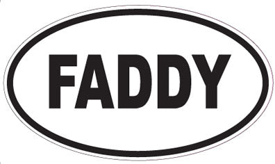 FADDY - Oval Sticker