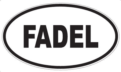 FADEL - Oval Sticker
