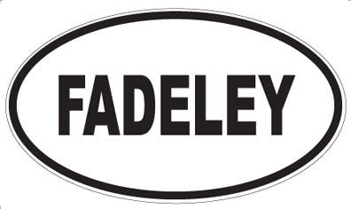 FADELEY - Oval Magnet