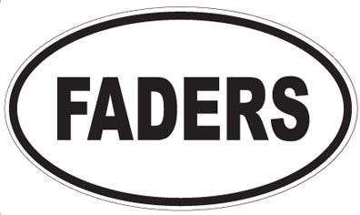 FADERS - Oval Sticker