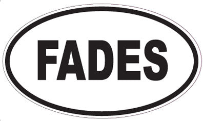 FADES - Oval Magnet