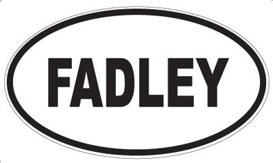 FADLEY - Oval Magnet