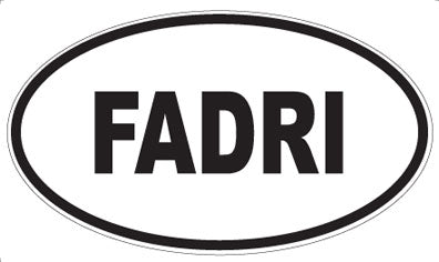 FADRI - Oval Magnet
