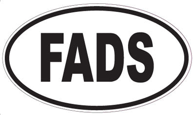 FADS - Oval Sticker