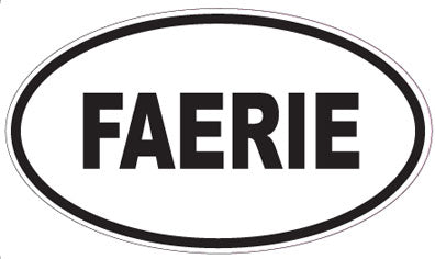 FAERIE - Oval Sticker
