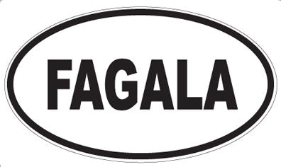 FAGALA - Oval Sticker