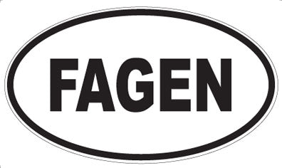 FAGEN - Oval Magnet