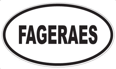 FAGERAES - Oval Magnet