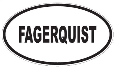 FAGERQUIST - Oval Magnet