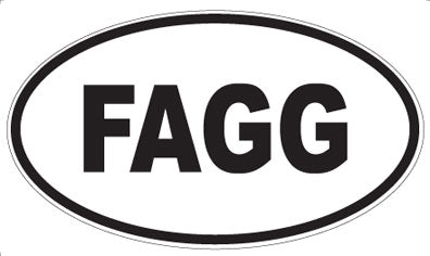 FAGG - Oval Sticker