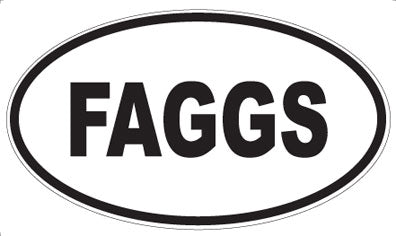 FAGGS - Oval Magnet