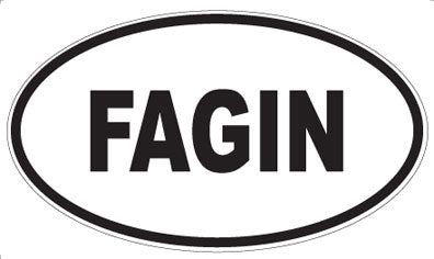FAGIN - Oval Sticker