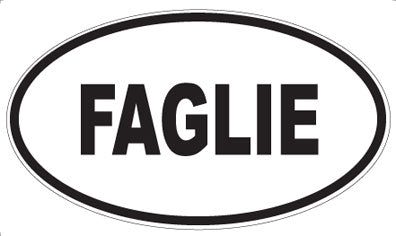 FAGLIE - Oval Sticker