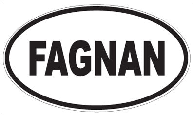 FAGNAN - Oval Sticker