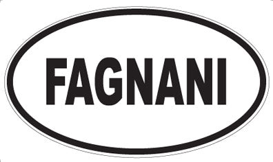 FAGNANI - Oval Sticker