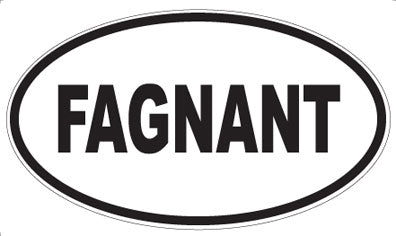 FAGNANT - Oval Magnet