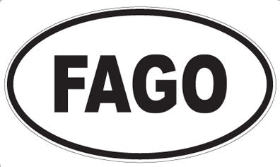 FAGO - Oval Sticker