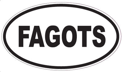 FAGOTS - Oval Sticker
