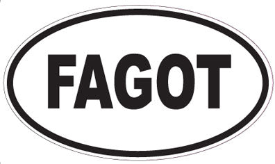 FAGOT - Oval Magnet