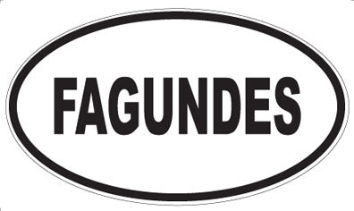 FAGUNDES - Oval Magnet