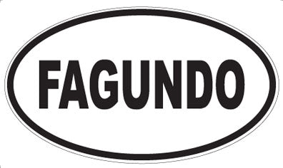 FAGUNDO - Oval Sticker