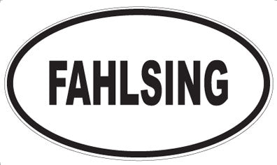 FAHLSING - Oval Sticker