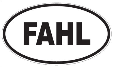 FAHL - Oval Magnet