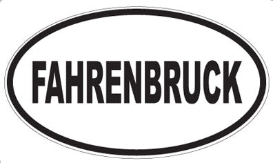 FAHRENBRUCK - Oval Magnet