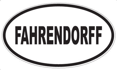 FAHRENDORFF - Oval Magnet