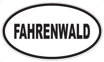 FAHRENWALD - Oval Sticker