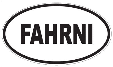 FAHRNI - Oval Magnet