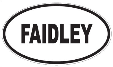 FAIDLEY - Oval Sticker