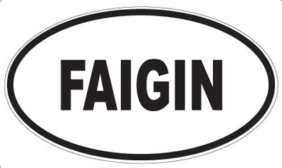 FAIGIN - Oval Magnet