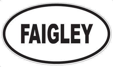FAIGLEY - Oval Sticker
