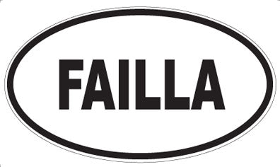 FAILLA - Oval Magnet