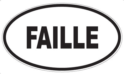 FAILLE - Oval Magnet