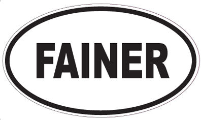 FAINER - Oval Sticker