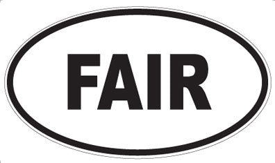 FAIR - Oval Magnet