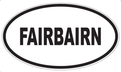 FAIRBAIRN - Oval Sticker