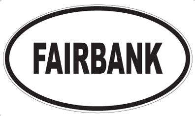 FAIRBANK - Oval Magnet