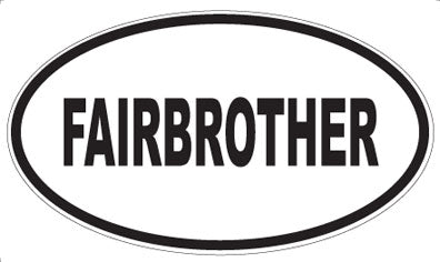 FAIRBROTHER - Oval Sticker