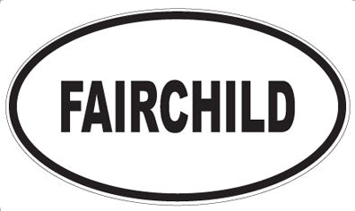 FAIRCHILD - Oval Sticker