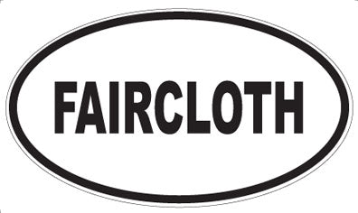 FAIRCLOTH - Oval Sticker