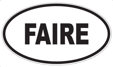 FAIRE - Oval Magnet